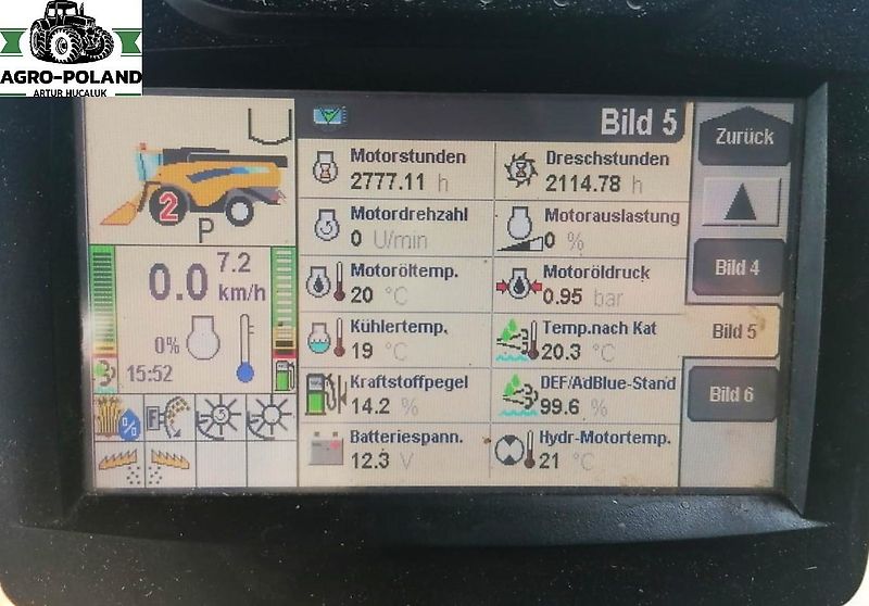 New Holland CX 6080 - 2114/2777 h - 2014 ROK + VARIFEED 6,09 M