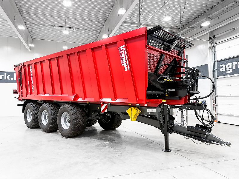 Krampe Rambody 900 (AS 900) 28 ton, push off trailer, hydraulic tailgate, 45,3 m3, LED, air suspension