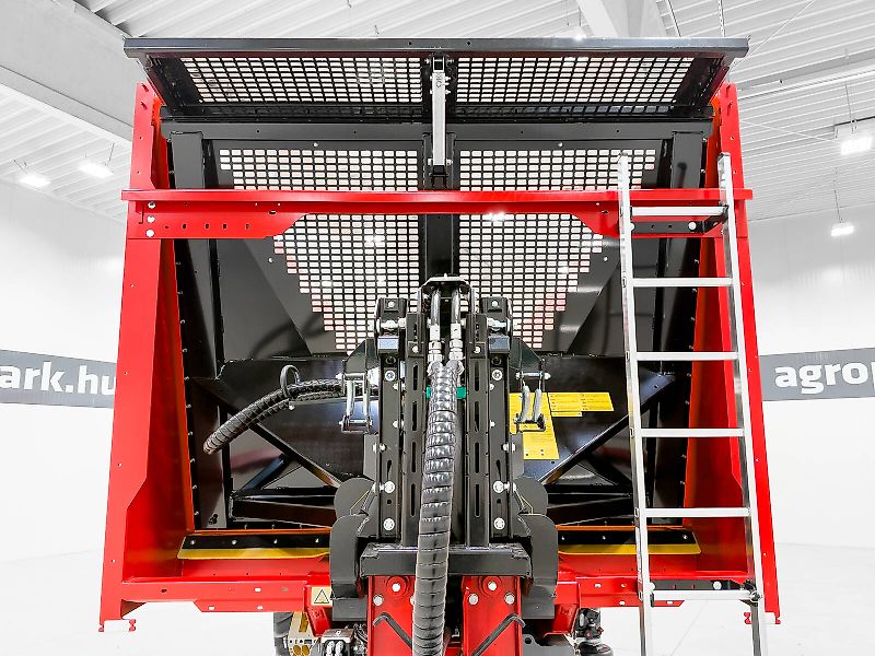 Krampe Rambody 900 (AS 900) 28 ton, push off trailer, hydraulic tailgate, 45,3 m3, LED, air suspension