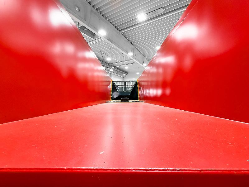 Krampe Rambody 900 (AS 900) 28 ton, push off trailer, hydraulic tailgate, 45,3 m3, LED, air suspension