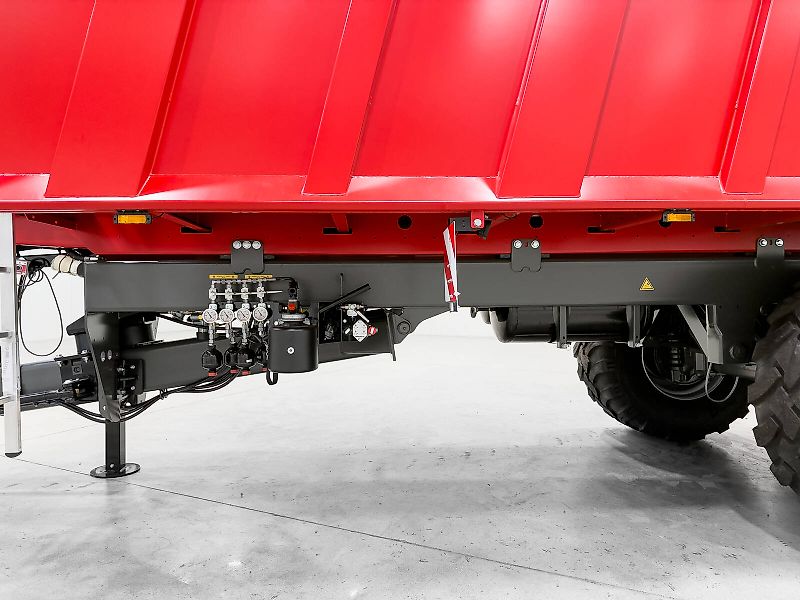 Krampe Rambody 900 (AS 900) 28 ton, push off trailer, hydraulic tailgate, 45,3 m3, LED, air suspension