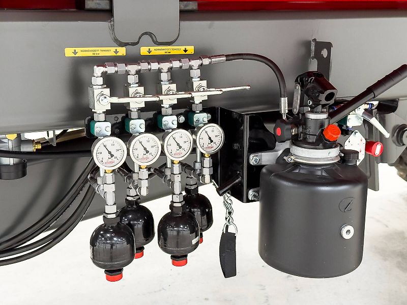 Krampe Rambody 900 (AS 900) 28 ton, push off trailer, hydraulic tailgate, 45,3 m3, LED, air suspension