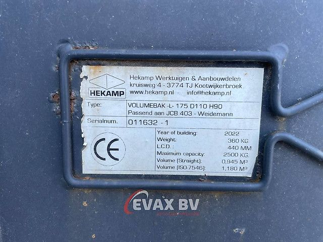 Hekamp Volume bak Weidemann