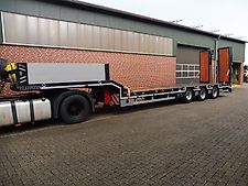 Tirkon Trailer Tieflader Tielader Baggerstielmulde Twistlock
