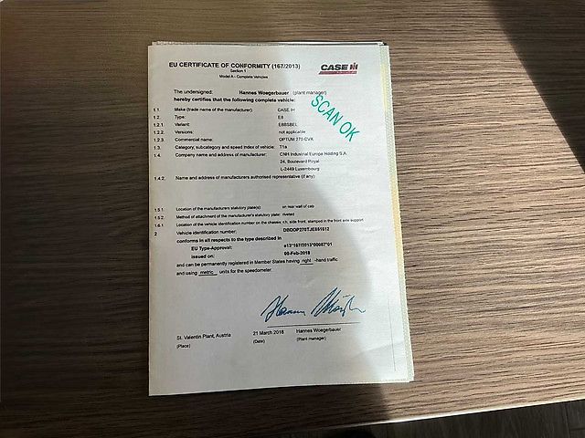 Case IH ih Optum 270 CVX