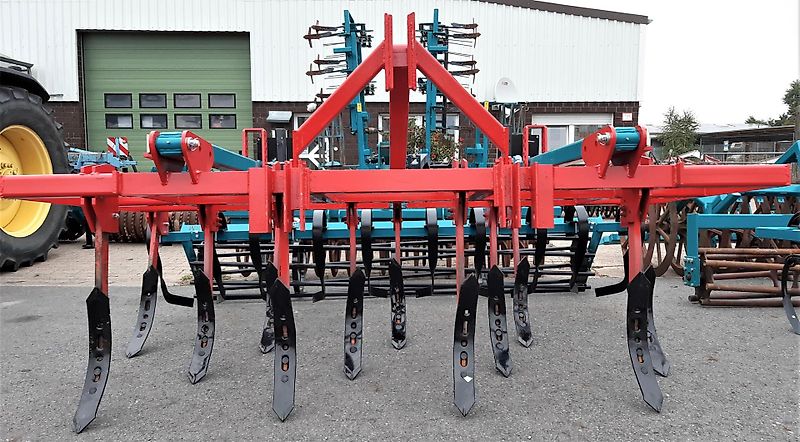 BM Maschinenbau Mulchsaat Grubber 3m, gebrauchte Rohrstabwalze Nivellatoren