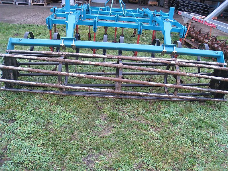 BM Maschinenbau Mulchsaat Grubber 3m, gebrauchte Rohrstabwalze Nivellatoren