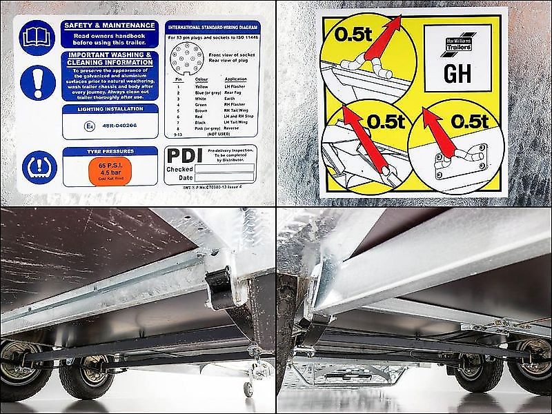 Ifor Williams Baumaschinenanhänger GH1054 163x305 3,5t|Rampe